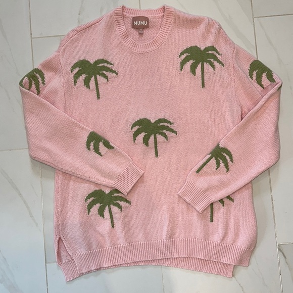 Show me your mumu palm tree sweater size XS - Picture 1 of 2